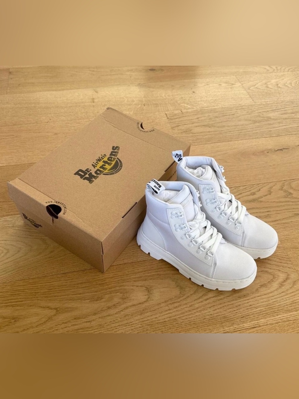 NIB Dr. Martens - Combs Ajax Non Woven E97 Extra Tough 50/50 Poly Casual Boots